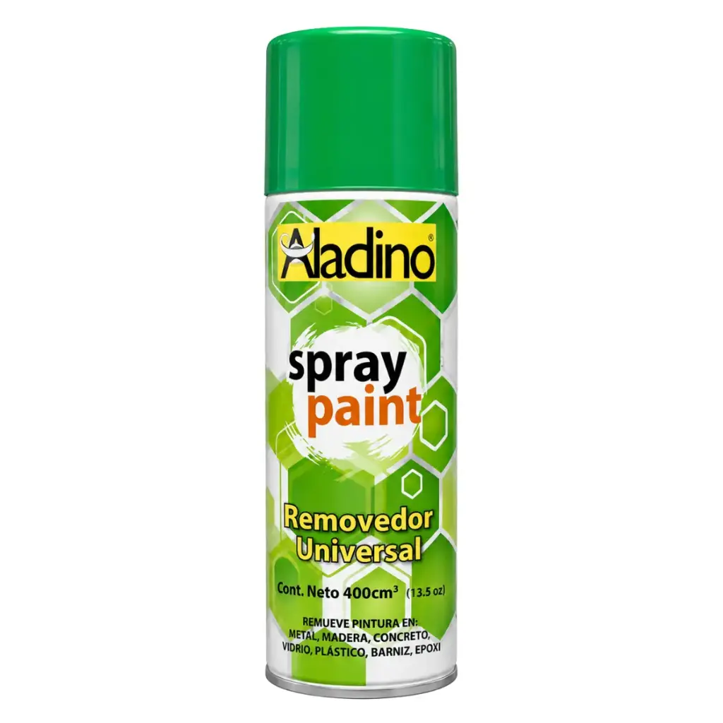 REMOVEDOR DE PINTURA EN AEROSOL UNIVERSAL 400 CM³ ( 10 FL. OZ ) REF. SP40 COD. 006407 MARCA ALADINO