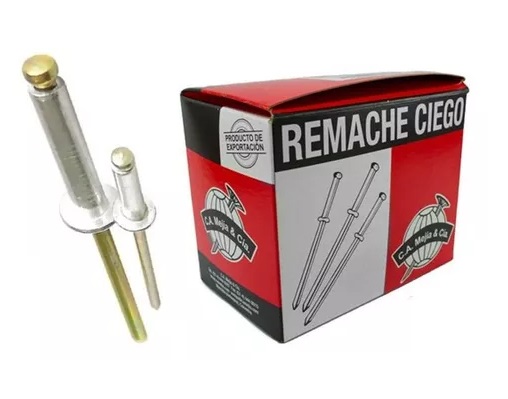 REMACHE CIEGO 8-6 (1/4" X 1/2") UNIDAD (REF. CAJA 200 UND) REF. RC-N86 / 008211 MARCA MEJIA