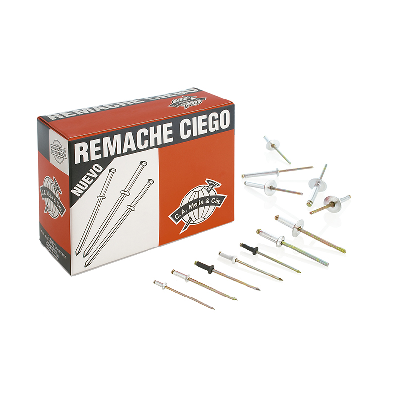 REMACHE CIEGO 6-12 (3/16" X 15/16") NATURAL UNIDAD REF. RC-N612 COD 001069 MARCA MEJIA