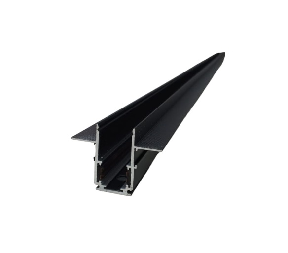 RIEL TRACK LIGHT MAGNETICO EMPOTRAR 2 MT X 2.50CM X 3CM NEGRO 48 V REF. LUM-222B MARCA LUMIND