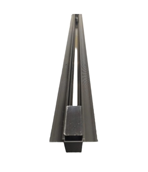 RIEL TRACK LIGHT MAGNETICO EMP. 1 MT X 2.50CM X 3CM ALUMINIO C/NEGRO 48 V REF. LUM-222 MARCA LUMIND