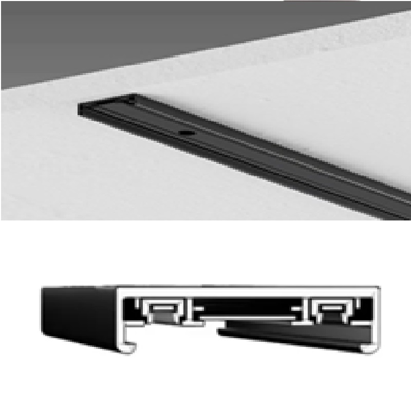 RIEL SLIM MAGNETICO SUPERFICIAL 48V 2 MTS NEGRO REF.LUM-635 MARCA LUMIND