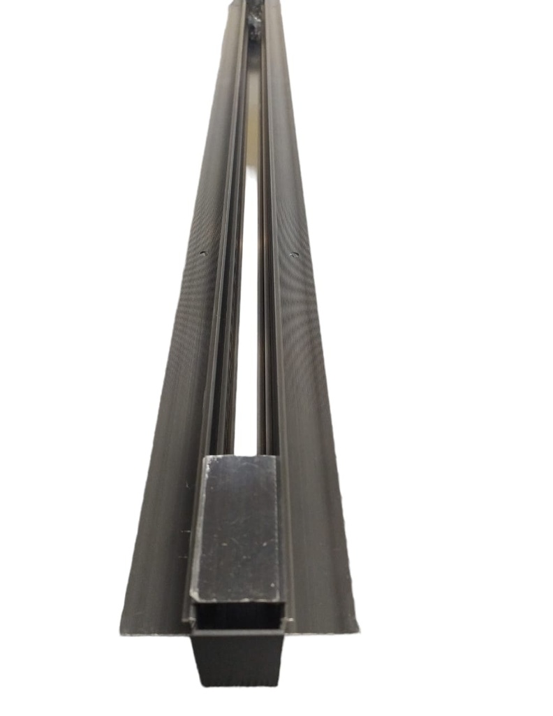 RIEL TRACK LIGHT MAGNETICO EMP. 2 MT X 2 CM X 5 CM C/NEGRO 48 V + TAPAS EDT-END REF. EDT-2M LUXOLAR