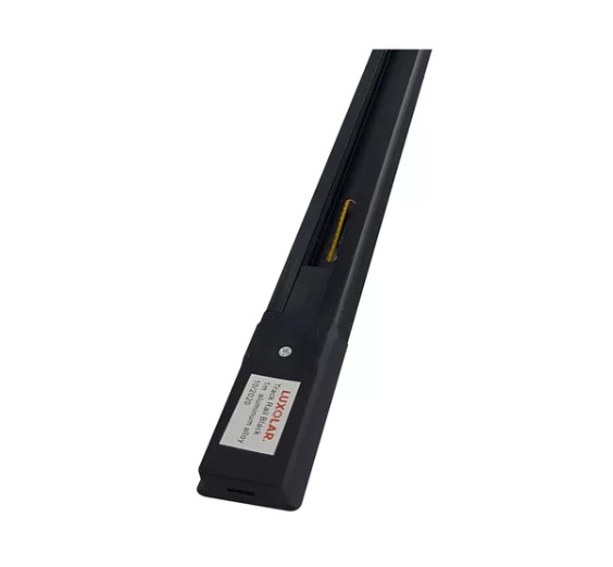 RIEL MAGNETICO SUPERFICIAL 1 MT X 2,63 CM X 5,3 CM EN ALUMINIO COLOR NEGRO REF.LUX-20B MARCA LUXOLAR