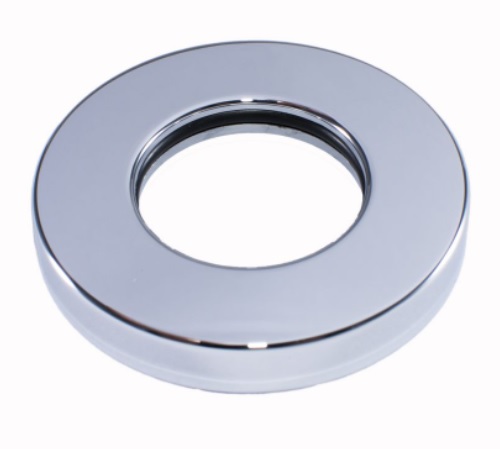 ROSETA PARA DUCHA G.O CROMADA DIAMETRO EXTERNO 57 MM X HUECO 30 MM EN BOLSA REF. 32-R00116 MARCA FP