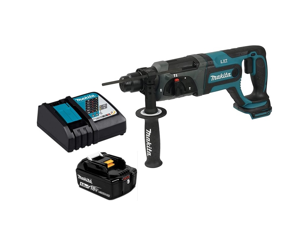 ROTOMARTILLO / TALADRO INALAMBRICO SDS 5/8" 18V+BATERIA+CARG. LXT REF. DHR241ZX09 / 302467 MAKITA