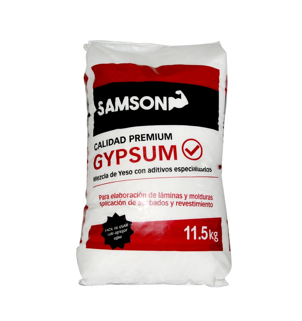 SACO DE YESO CON ADIVITIVOS TIPO GYPSUM DE 11,5 KG REF. MYE06 MARCA SAMSON