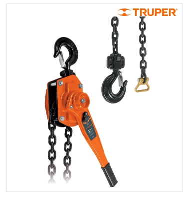 SEÑORITA CON CADENA C/ RATCHET CAP. 3 TON MOD. POPA-3 REF. 16843 MARCA TRUPER