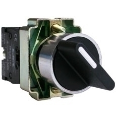 SELECTOR DE MULETILLAS 2 POS, 22 MM BASE METALICA REF. 19200 MARCA EBCHQ