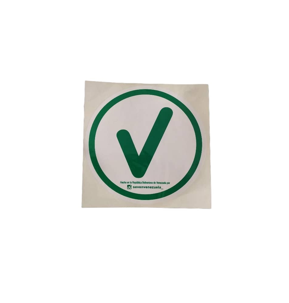 SEÑALES DE SEGURIDAD EQUIPO OPERATIVO 15 CM X 15 CM VINIL AUTOADHESIVO REF. COVID19-090 MARCA SEVEN