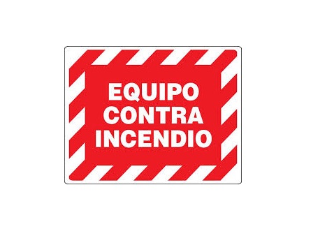 SEÑALES DE SEGURIDAD EQUIPO CONTRA INCENDIO 19,5 x 25 CM REF. FU-07 MARCA SEVEN
