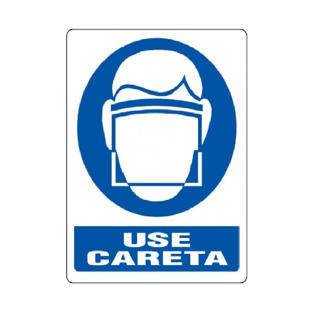 SEÑALES DE SEGURIDAD USE CARETA 19,5 x 25 CM REF. OB-04 MARCA SEVEN