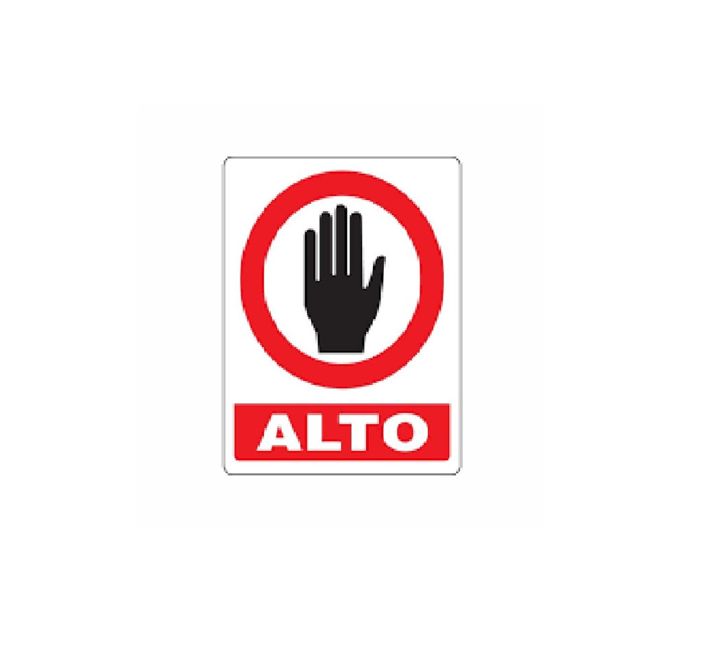 SEÑALES DE SEGURIDAD ALTO 19,5 X 25 CM REF. PR-11 MARCA SEVEN