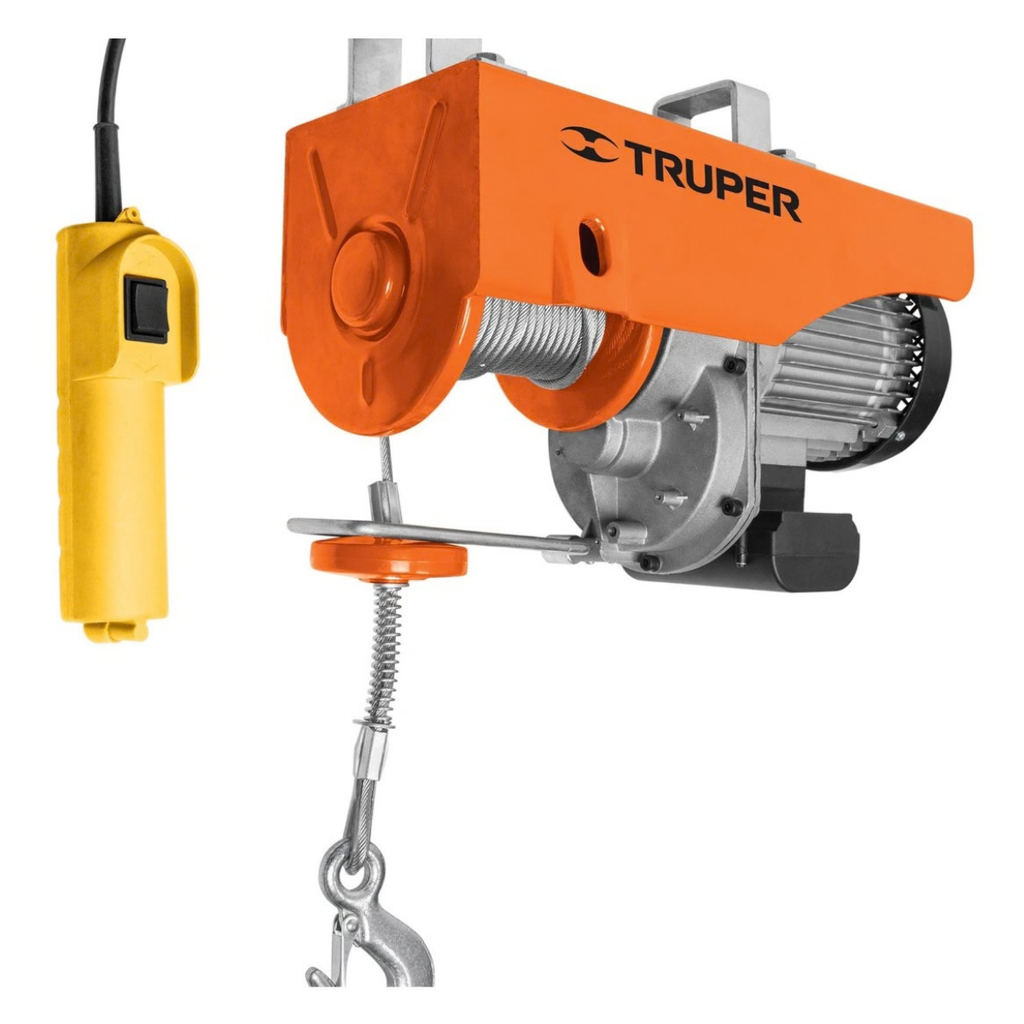 SEÑORITA / POLIPASTO ELECTRICA 1500 W 13.1A CAP. 1 TON MOD. POLE-1000 127 V REF. 16848 MARCA TRUPER