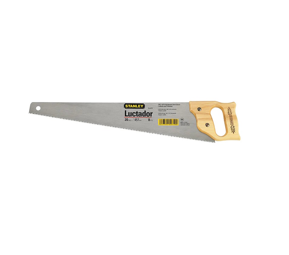 SERRUCHO ECON. LUCTADOR 22" X 8 DIENTES REF. 15-472 MARCA STANLEY