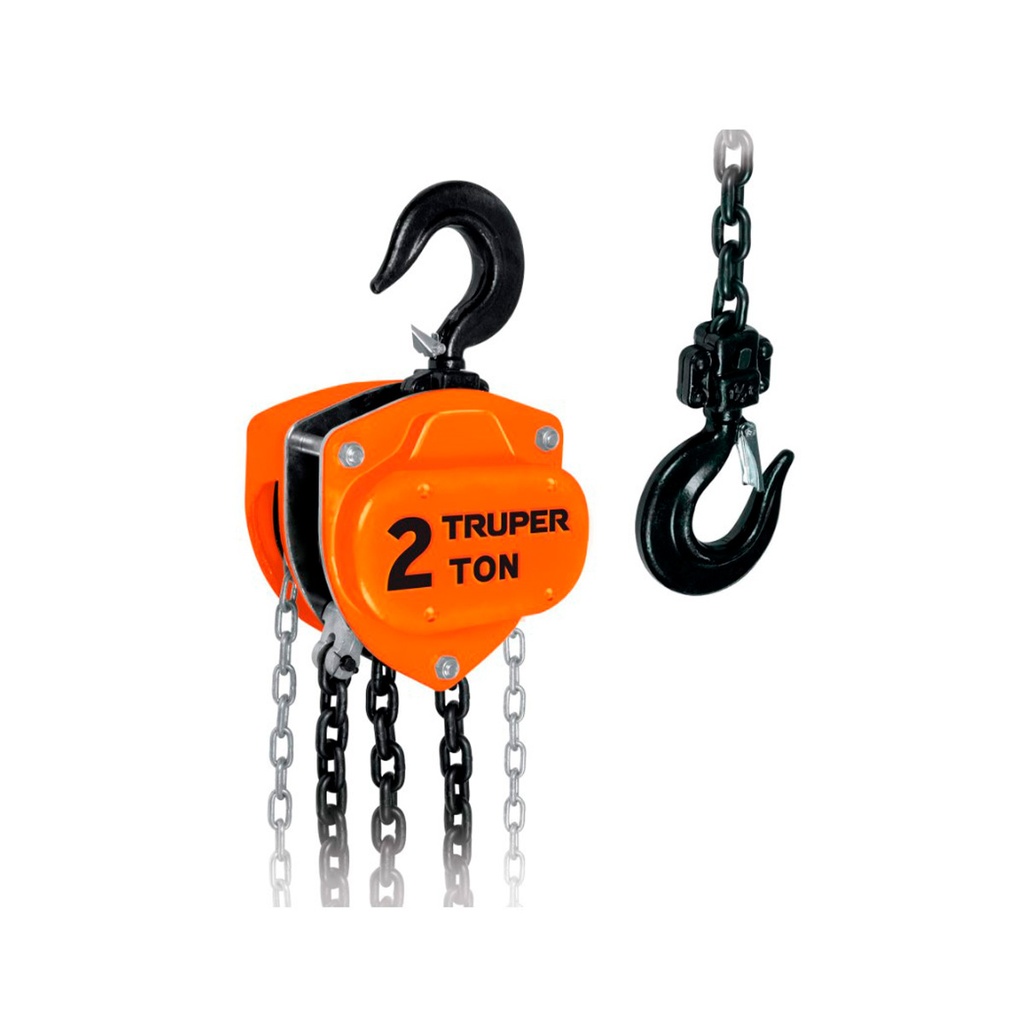 SEÑORITA CON CADENA 2 TON MARCA TRUPER POL-2 REF- 16826 - 16773 MARCA TRUPER