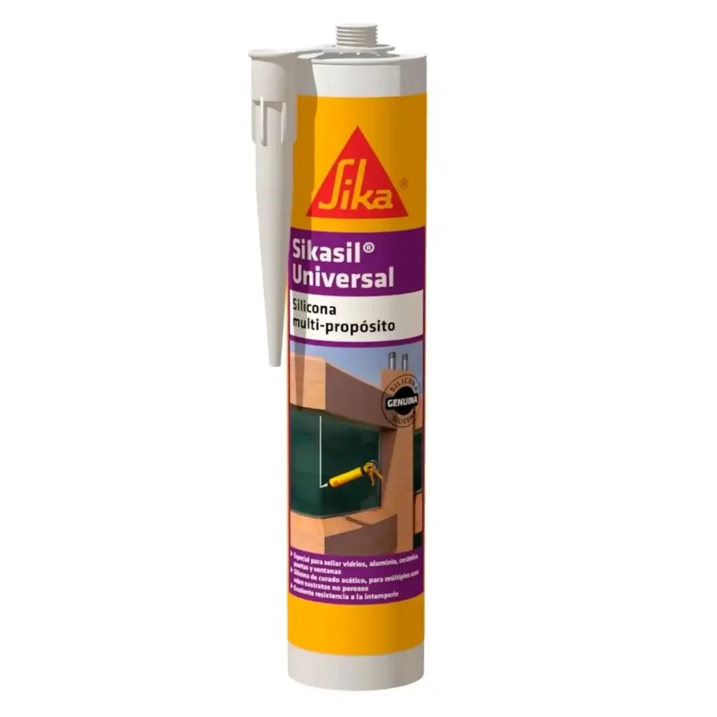 SIKASIL UNIVERSAL / MASILLA MONOCOMPONENTE A BASE SILICON 280 ML TRANSP REF. 219196 /004084 SIKA