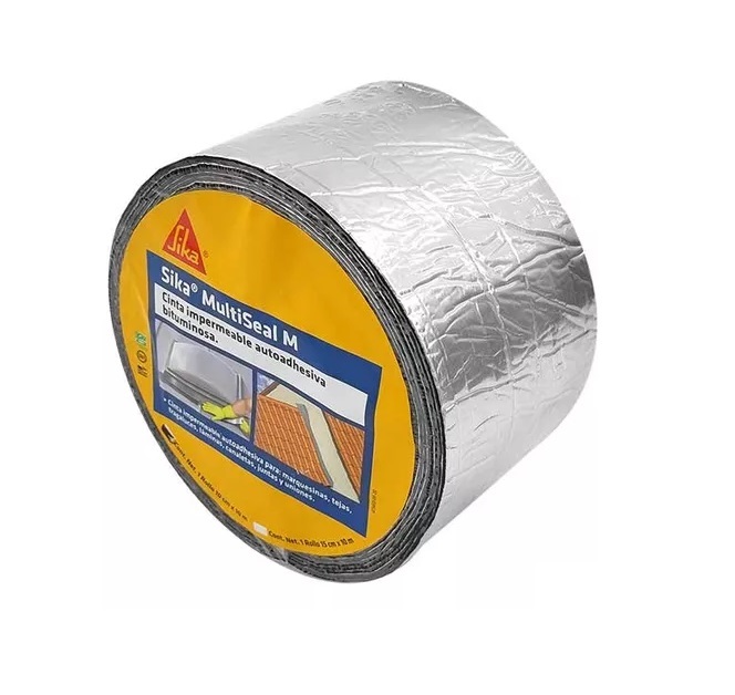 SIKA MULTISEAL ALUMINIUM/ CINTA ASFALTICA AUTOADHESIVA ROLLO 10 MTS X 10 CM REF. 422000 MARCA SIKA