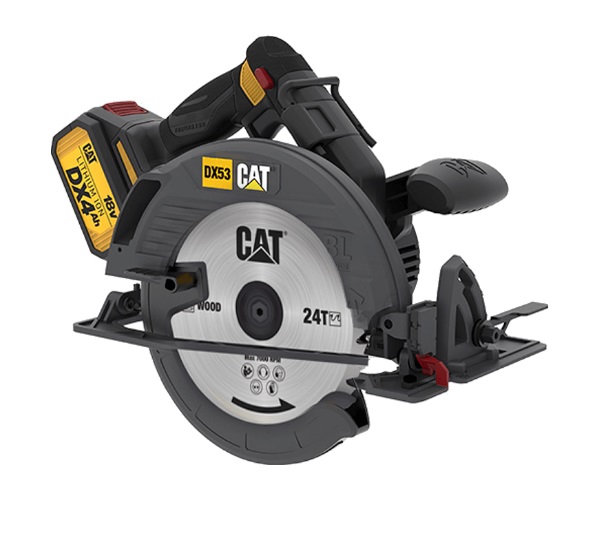 SIERRA CIRCULAR INALAMBRICA 18 V 5500 RPM NO INCLUYE BATERIA-CARGA REF. DX53B / 898304 MARCA CAT