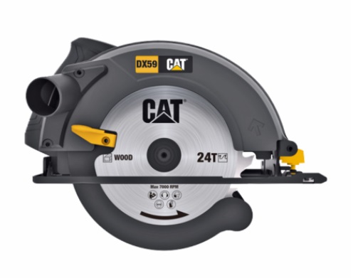 SIERRA CIRCULAR SAW 1400 W 7-1/4" 185 MM 0-45° 110 - 127 V 50 / 60 HZ REF. DX59U MARCA CAT