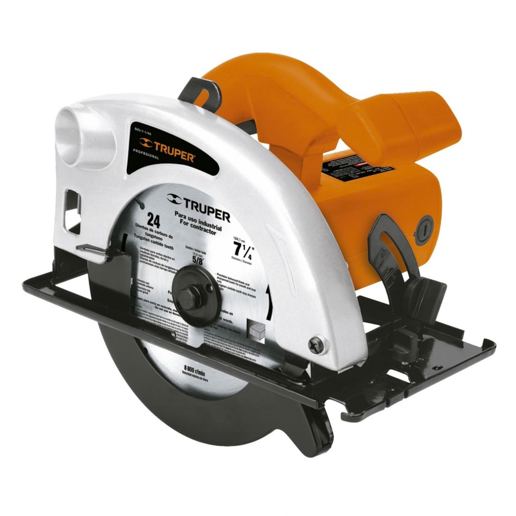 SIERRA CIRCULAR PROF. 7-1/4 1.500W 4500 RPM MOD. SICI-7-1/4A REF. 16434 / 11004 MARCA TRUPER