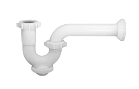 SIFON PARA FEGADERO PLASTICO DE 1 1/2" CON TRAMPA REF. SIF0103M MARCA METALES ALEADOS