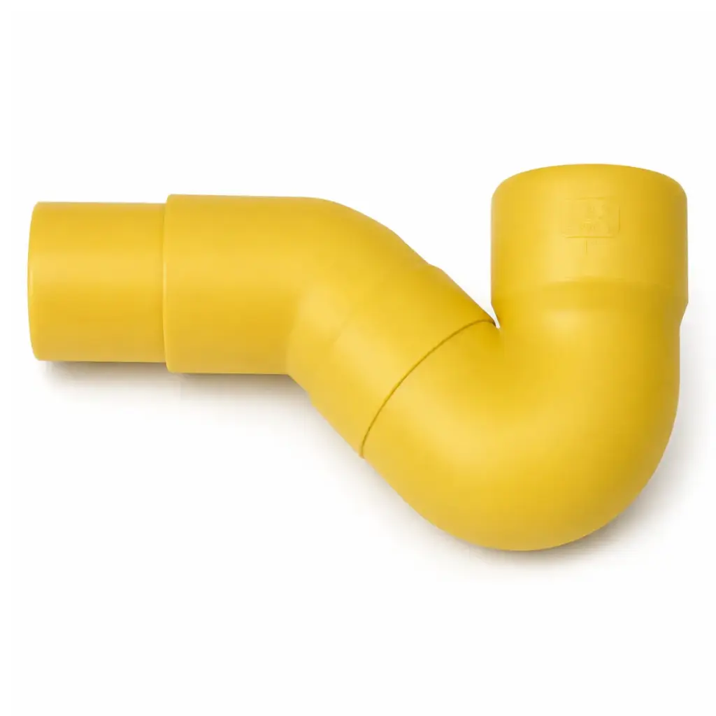 SIFON CORTO - COMPLETO DE PVC PARA AGUA SERVIDA DE 50 MM (2") AMARILLO REF. C370018S MARCA UNITECA