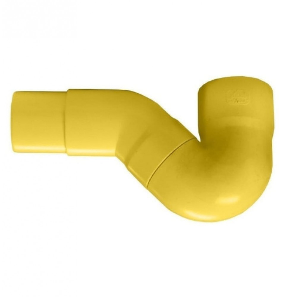 SIFON CORTO - COMPLETO DE PVC PARA AGUA SERVIDA DE 50 MM (2") AMARILLO REF. C370018S MARCA UNITECA