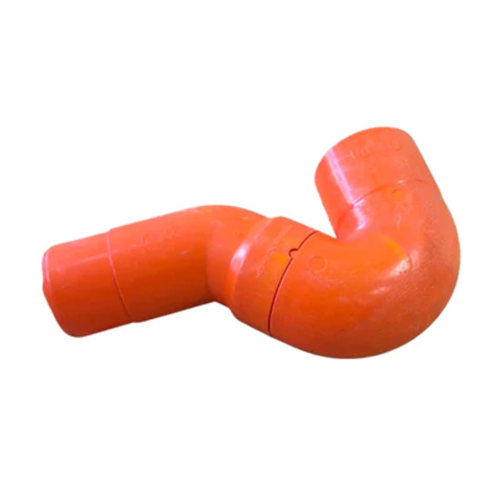 SIFON CORTO REFORZADO DE PVC PARA AGUA SERVIDA 50 MM (2") REF. C371018 NARANJA MARCA UNITECA
