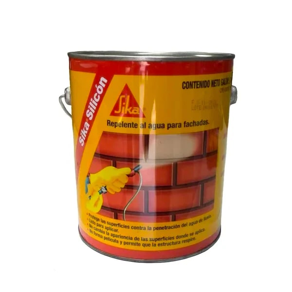 SIKA SILICON IMPERMEABILIZANTE PAILA/ 05 GALON / PAILA PARA FACHADA Y TECHO REF. 500148 MARCA SIKA