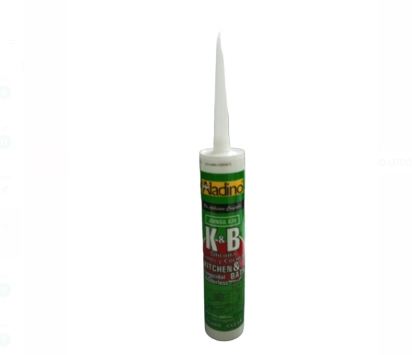 SILICON TRASLUCIDO C/FUNGICIDA NEUTRO CARTUCHO DE 280ML COCINA-BAÑO REF. CA30 / 007602 MARCA ALADINO
