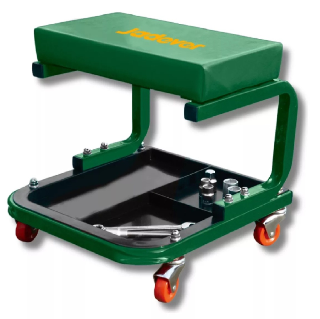 SILLA / ASIENTO RECTANGULAR CON RUEDAS 360 GRADOS P/ MECANICOS REF. JDNC1501 / 201744 MARCA JADEVER