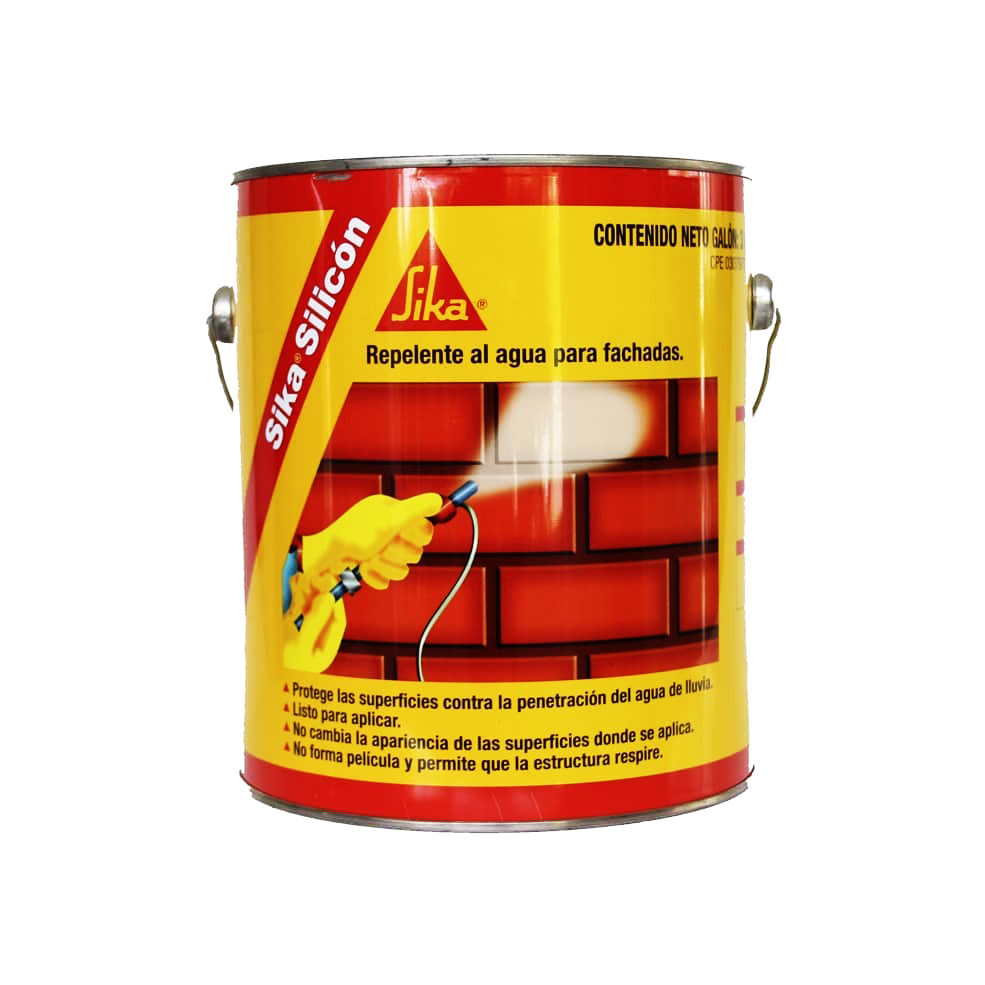 SIKA SILICON IMPERMEABILIZANTE 1 GALON PARA FACHADA Y TECHO REF. 500126 COD. 004567 MARCA SIKA