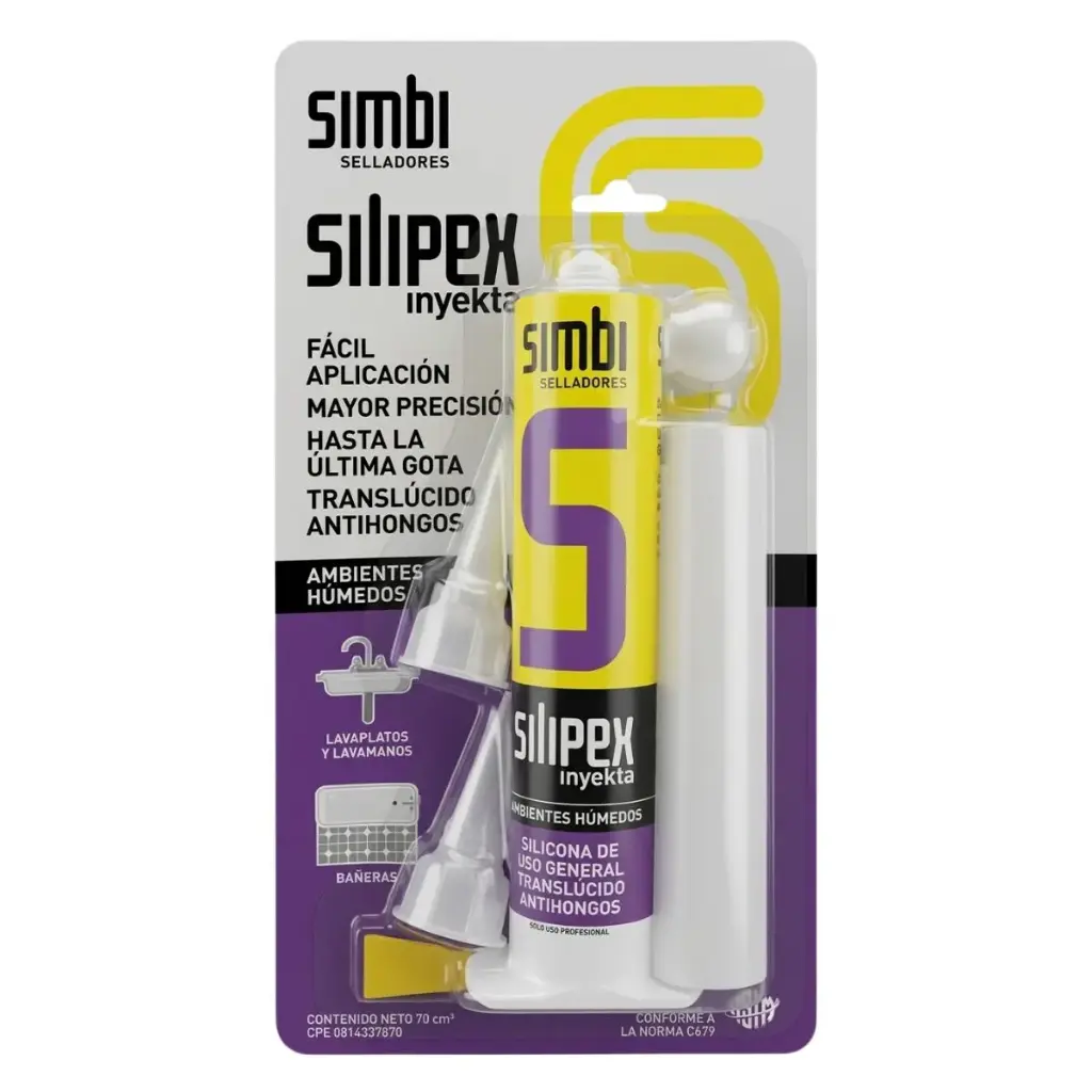 SILICON TRANSLUCIDO C/FUNGICIDA MICRO CARTUCHO DE 70CM3 GF70T COD001027 REF.1020120004 MARCA SILIPEX