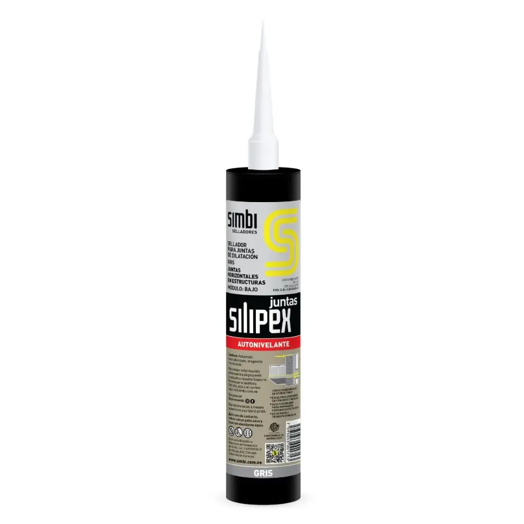SELLADOR PARA JUNTAS DE DILATACION GRIS AUTONIVELANTE 280 ML REF. 1003014 / 001713 MARCA SILIPEX