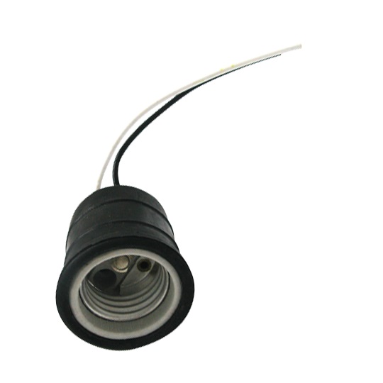 SOCATE DE PORCELANA RECUBIERTO DE GOMA ROSCA E27 REF. SOC-03 MARCA FERMETAL