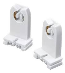 SOCATE PARA TUBO FLUORESCENTE T8 / LED REF. GBAS-00 ( PAR ) MARCA GDESEO