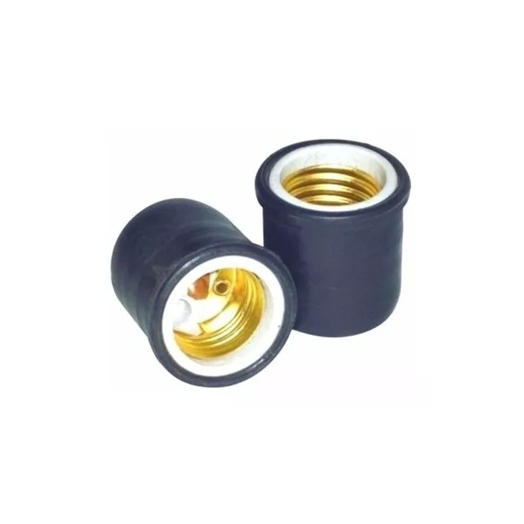 SOCATE DE PORCELANA RECUBIERTO DE GOMA ROSCA E27 REF. SCTS-10 MARCA SEMILIC