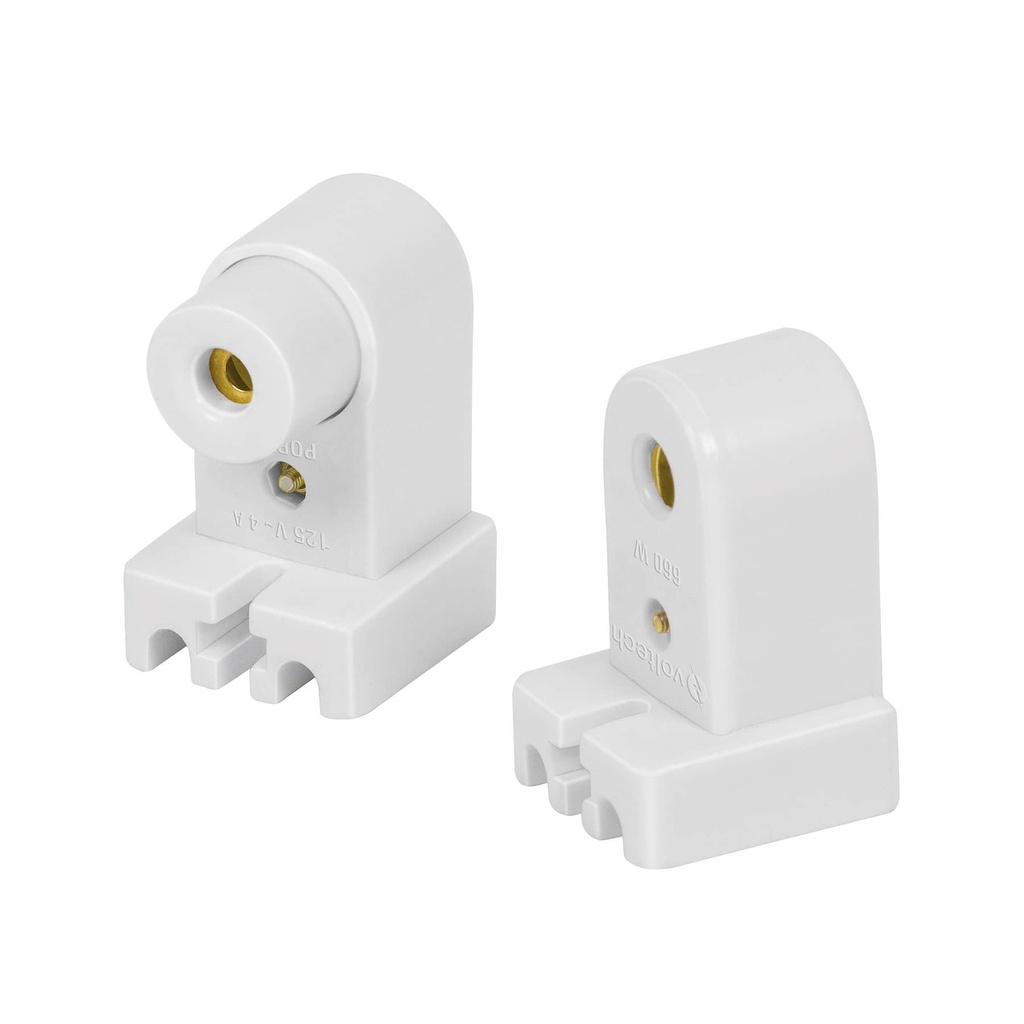 SOCATE DE BAKELITA SLIN LINES BASE FA8 4 A 125 V 660 W MOD. POPL-14 REF. 46506 MARCA VOLTECK