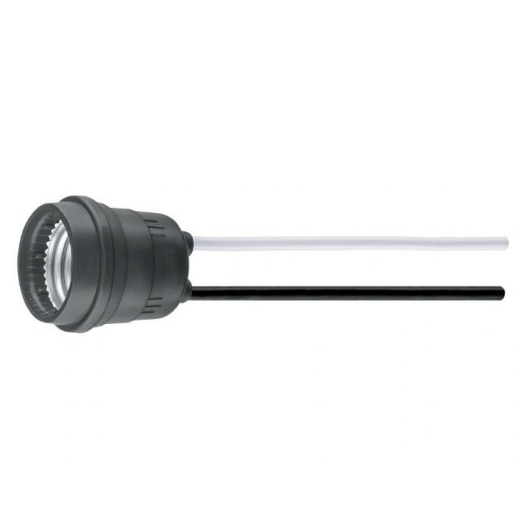 SOCATE DE GOMA PARA INTEMPERIE E27 CON CABLE 18 AWG MOD. POIN-10 REF. 46509 MARCA VOLTECK