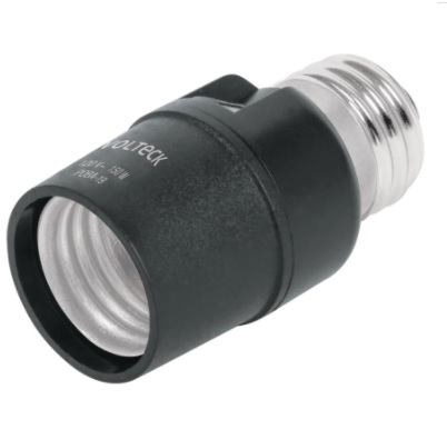 SOCATE DE BAKELITA CON SENSOR E27 120 V MOD. POBA-19 REF. 46516 MARCA VOLTECK