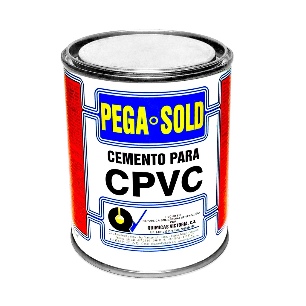 SOLDADURA / PEGA PARA CPVC DE 1/8 DE GL / 473 CM3 ( AGUA CALIENTE ) REF.7592203310527 MARCA PEGA SOLD