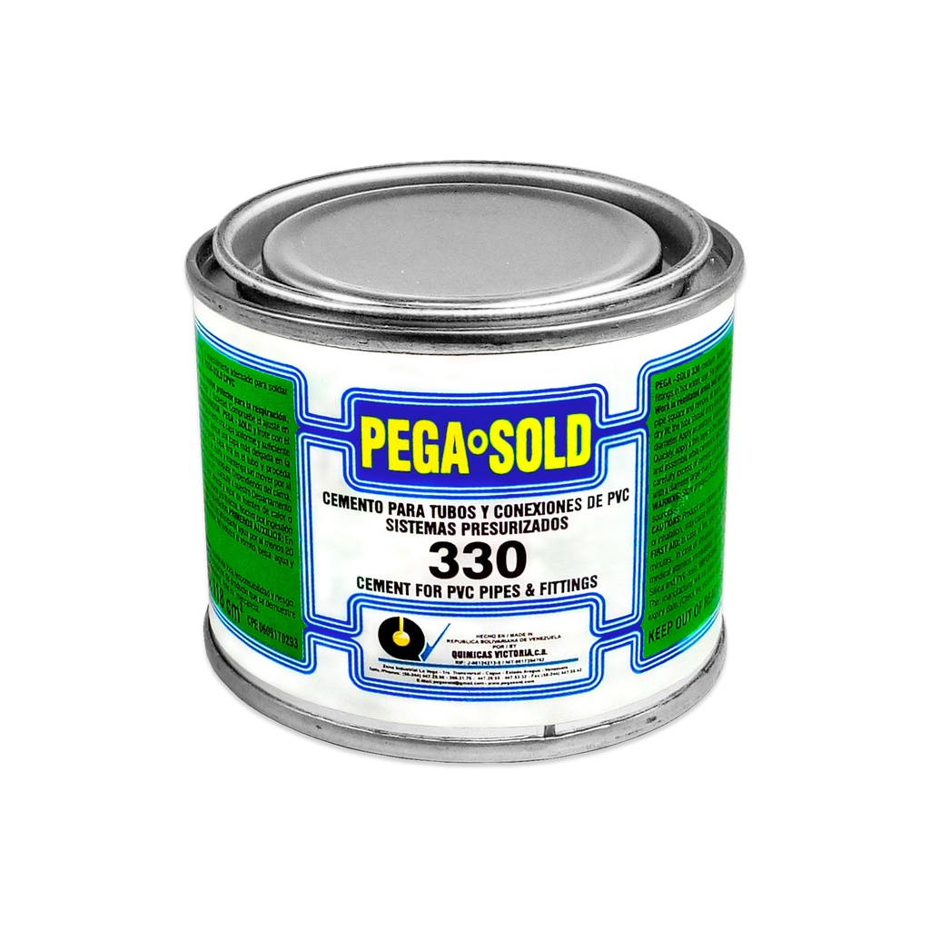 SOLDADURA / PEGA DE ALTA PRESION N° 330 1/32 DE GL 118 CM3 - 1/32 REF. 592203330518 MARCA PEGA SOLD