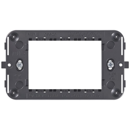 SOPORTE CON TORNILLOS 3 MODULOS REF- 09623 SERIE NEVE / PLANA MARCA VIMAR