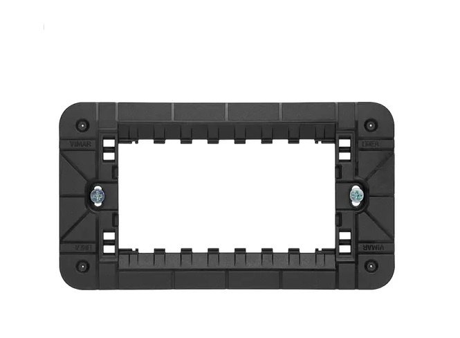 SOPORTE CON TORNILLOS 4 MODULOS SERIE LINEA REF. 30614 MARCA VIMAR