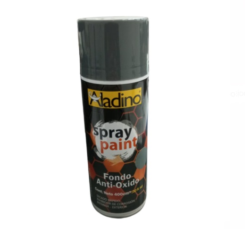 FONDO ANTIOXIDO SPRAY COLOR GRIS MAQUINA DE 400 CM³ REF. SP35 COD 006353 MARCA ALADINO