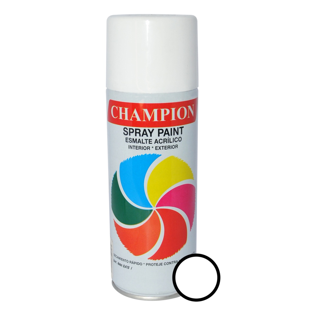 SPRAY AERESOL ESMALTE COLOR BLANCO BRILLANTE REF.7591273120012 MARCA CHAMPION