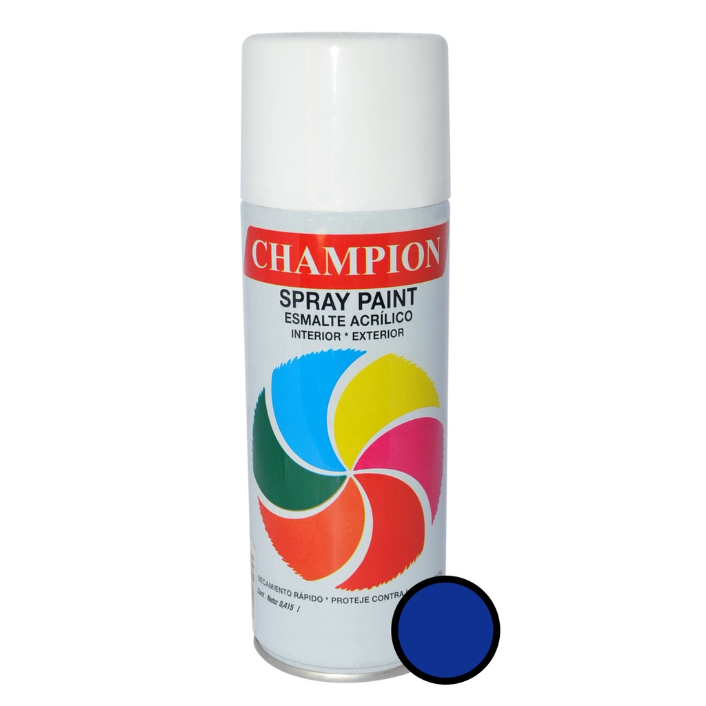 SPRAY AERESOL ESMALTE COLOR AZUL MARINO REF. 7591273120173 MARCA CHAMPION