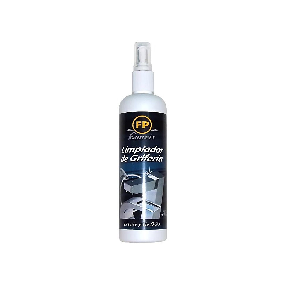 SPRAY LIMPIADOR DE GRIFERIA DE 400CC SOLO PARA GRIFERIAS CROMADAS REF. 12LG02 MARCA FP