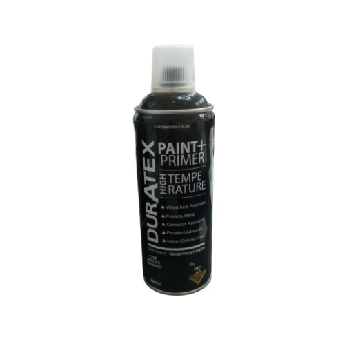 SPRAY AERESOL ESMALTE ALTA TEMPERATURA COLOR NEGRO DE 400ML DURATEX REF. 0343 / 243908 MARCA HUNTER